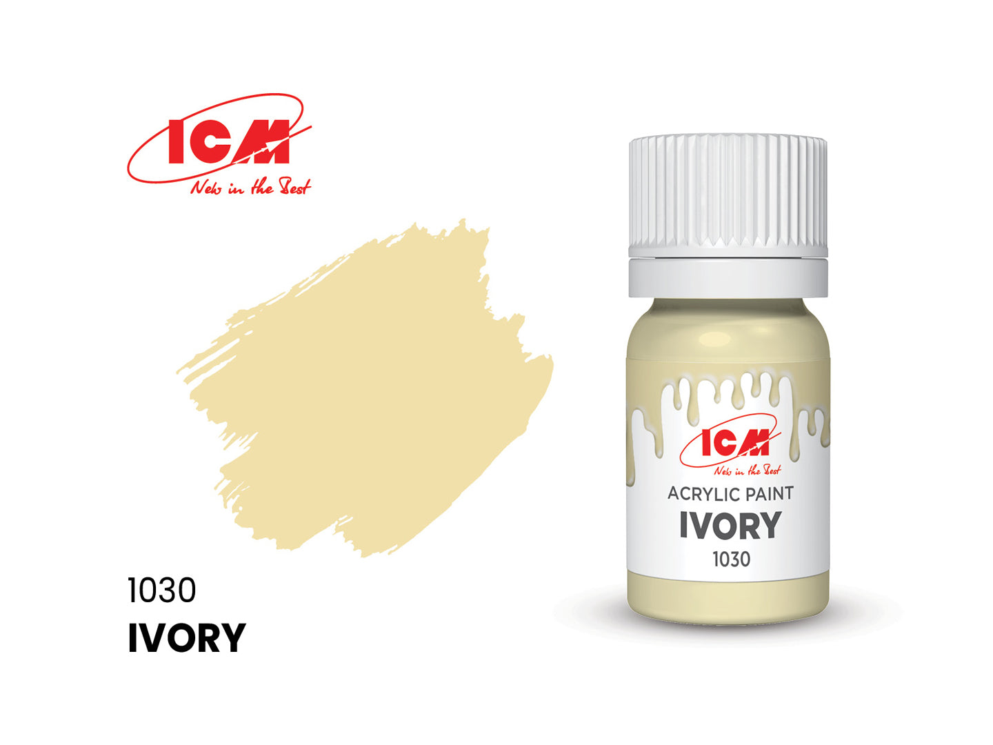 ICM 1030 Ivory 12ml Acrylic Paint