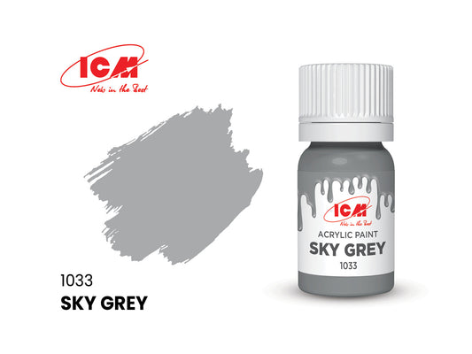 ICM 1033 Sky Grey 12ml Acrylic Paint