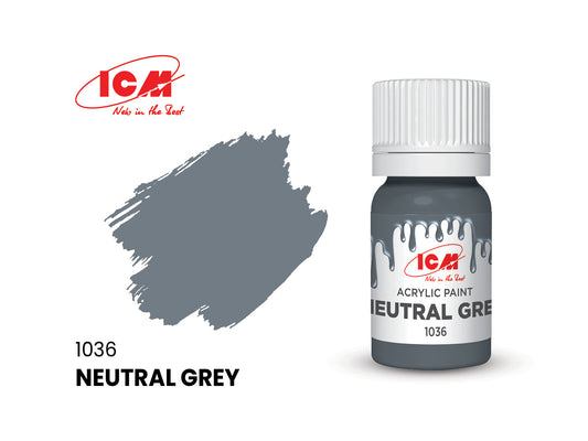 ICM 1036 Neutral Grey 12ml Acrylic Paint