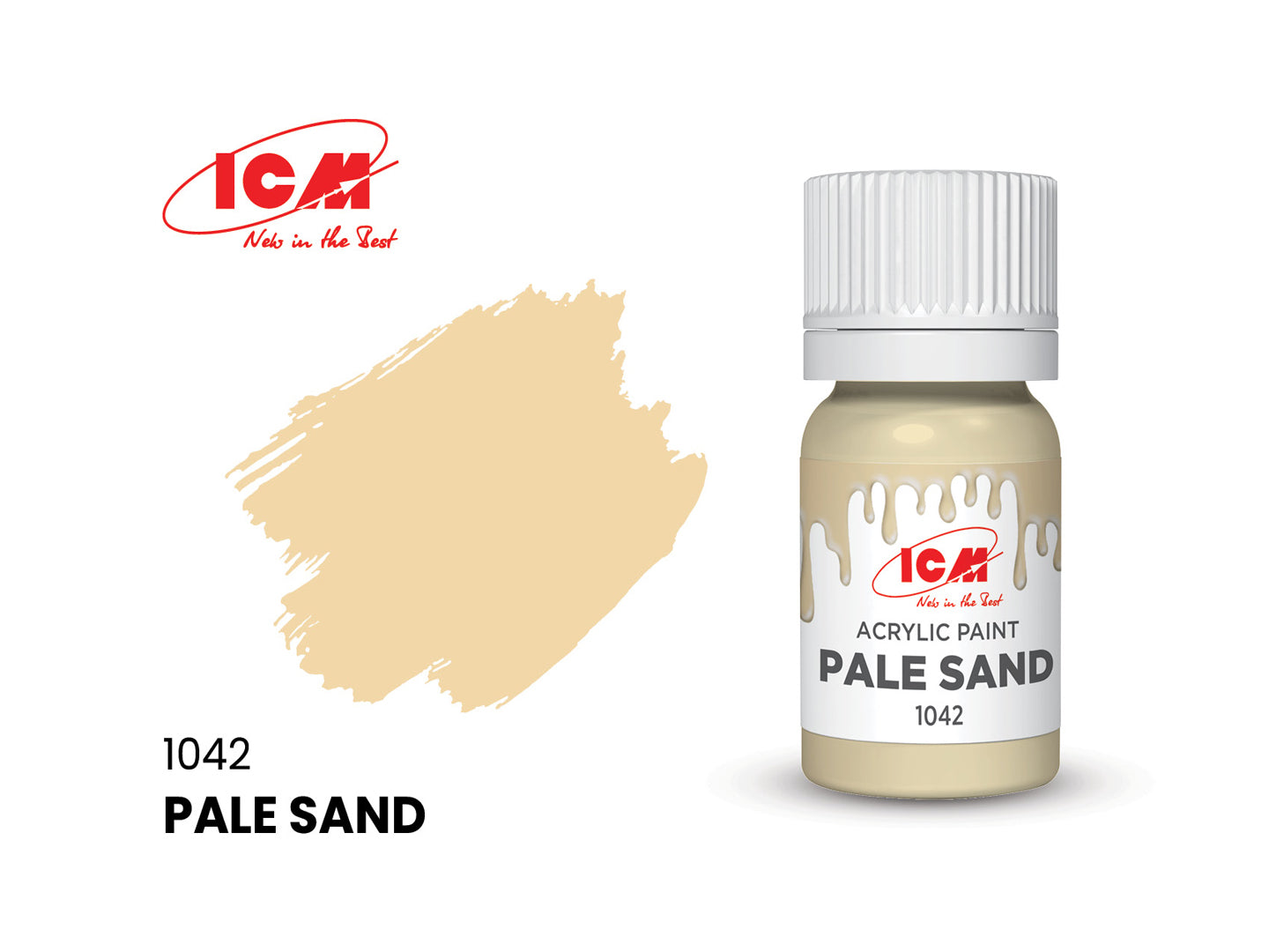 ICM 1042 Pale Sand 12ml Acrylic Paint