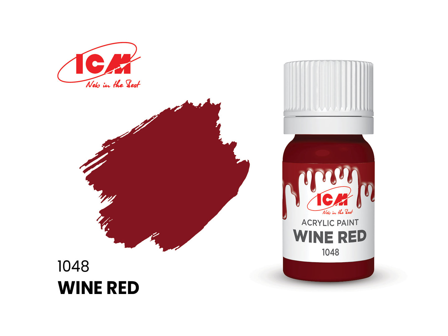 ICM 1048 Wine Red 12ml Acrylic Paint