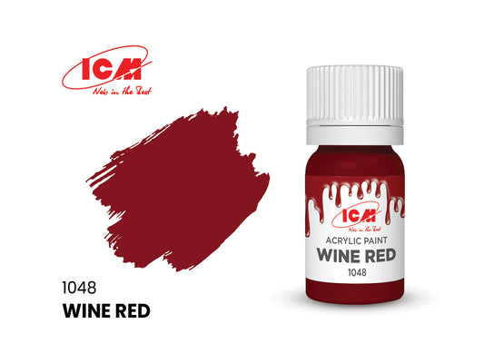 ICM 1048 Wine Red 12ml Acrylic Paint