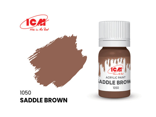 ICM 1050 Saddle Brown 12ml Acrylic Paint