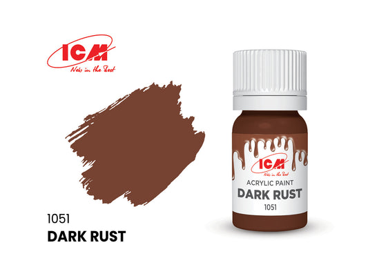 ICM 1051 Dark Rust 12ml Acrylic Paint