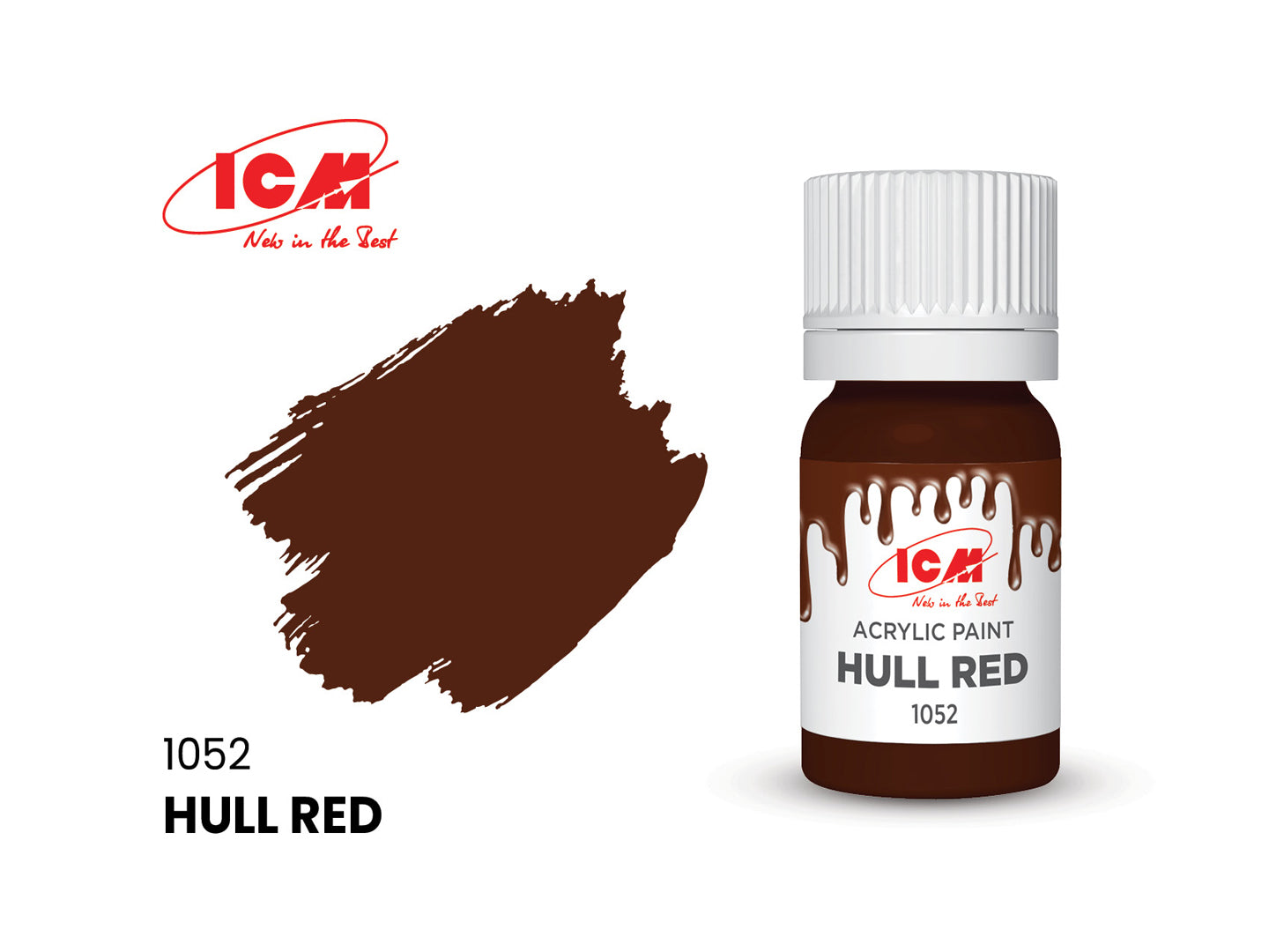 ICM 1052 Hull Red 12ml Acrylic Paint