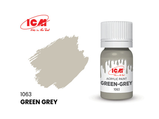 ICM 1063 Green-Grey 12ml Acrylic Paint