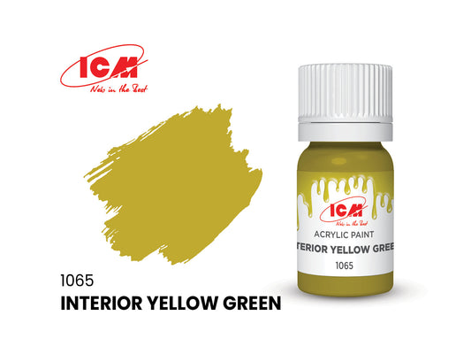 ICM 1065 Interior Yellow Green 12ml Acrylic Paint