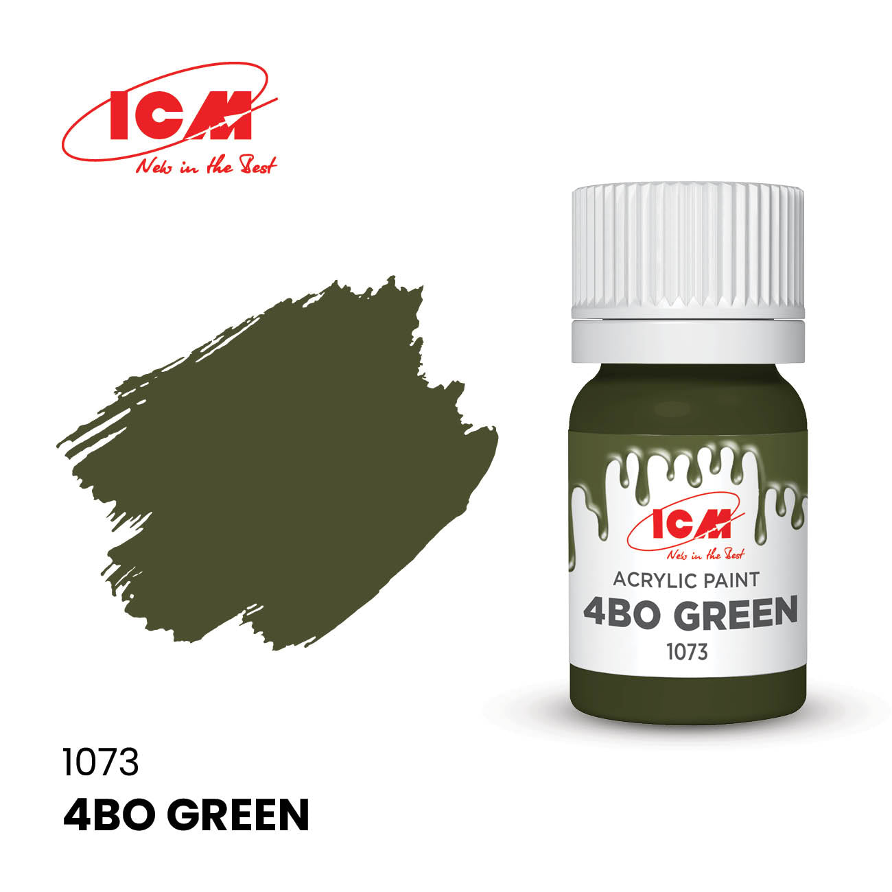 ICM 1073 Russian Green 12ml Acrylic Paint