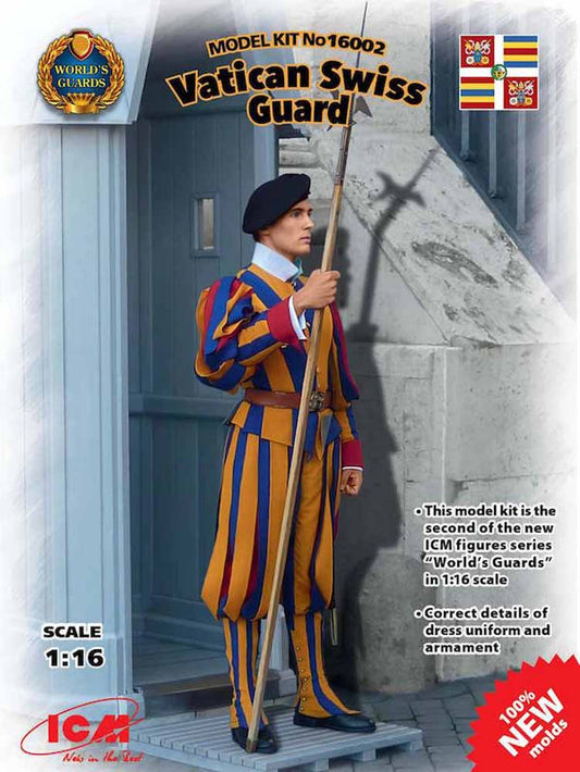 ICM 16002 Vatican Swiss Guard 1:16 Figure Model Kit