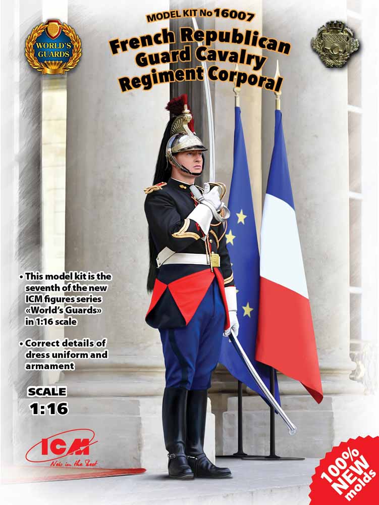 ICM 16007 French Republican Guard 1:16 Figure Model Kit