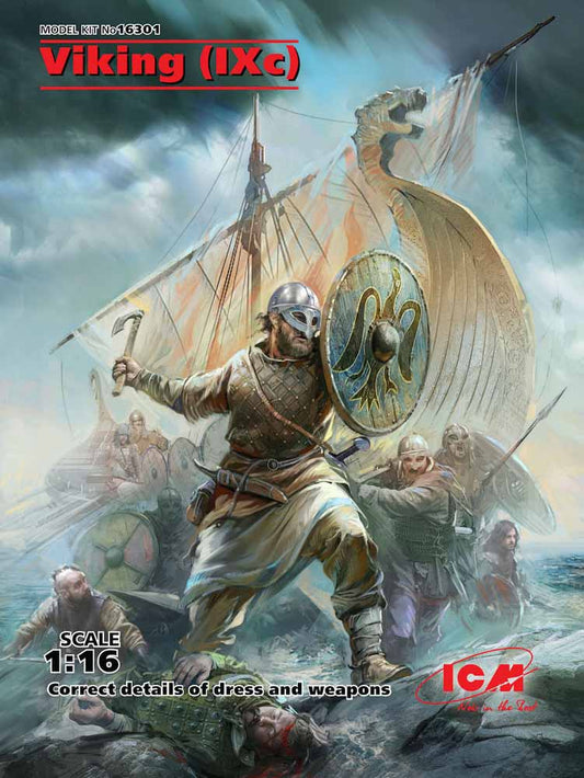 ICM 16301 Viking (IX century) 1:16 Figure Model Kit