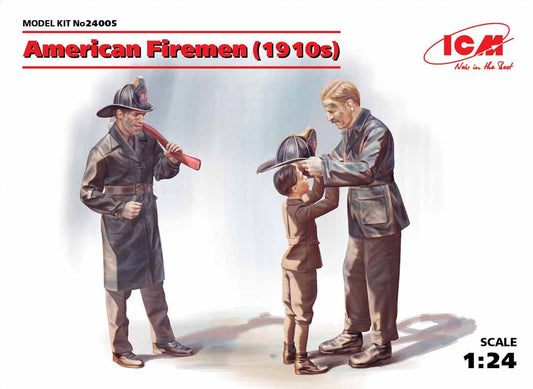 ICM 24005 American Firemen (1910s) 1:24 Figure Model Kit