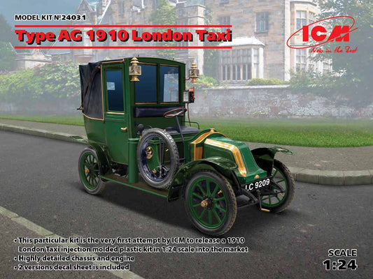 ICM 24031 Renault Type AG 1910 London Taxi 1:24 Car Model Kit