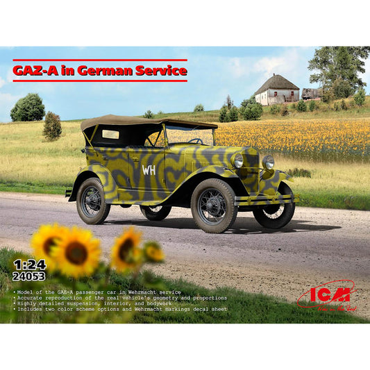ICM 24053 GAZ-A in German Service 1:24 Model Kit
