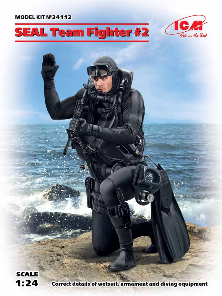 ICM 24112 S.E.A.L. Team Fighter #2 1:24 Figure Model Kit