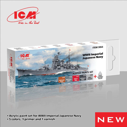 ICM 3064 WWII Imperial Japanese Navy Acrylic Paint Set