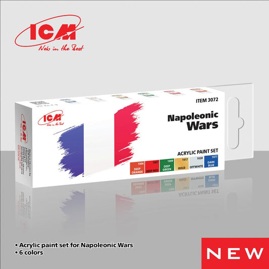 ICM 3072 Napoleonic Wars Model Acrylic Paint Set