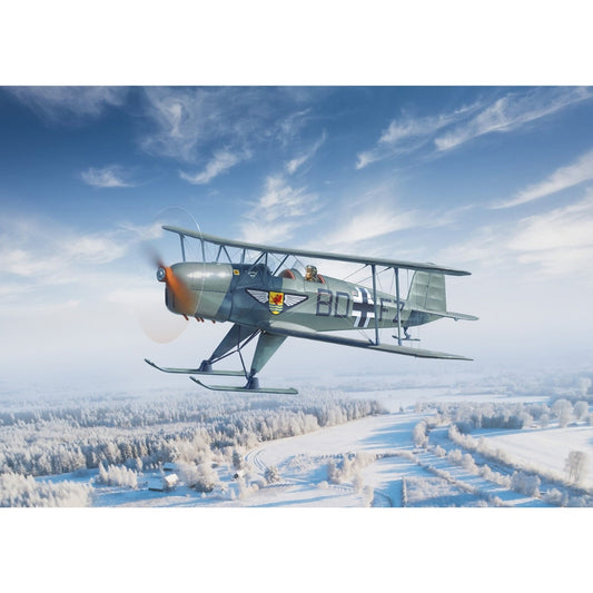 ICM 32029 Bücker Bü 131D (Winter Version) 1:32 Model Kit