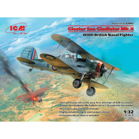 ICM 32042 Gloster Sea Gladiator Mk.II 1:32 Aircraft Model Kit