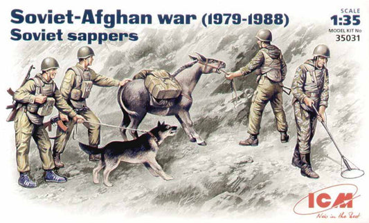 ICM 35031 Soviet Sappers (Afghan War 1979-1988) 1:35 Figure Model Kit