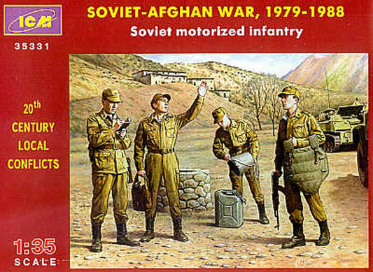 ICM 35331 Soviet motorised infantry Afghanistan 1979-1988 1:35 Figure Model Kit