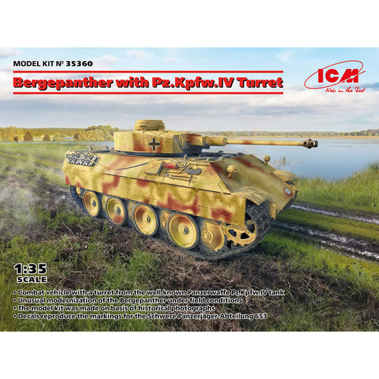 ICM 35360 Bergepanther w/Pz.Kpfw.IV Turret 1:35 Model Kit