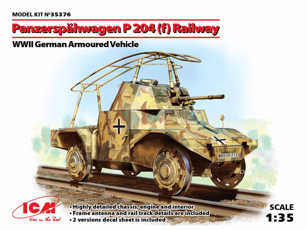 ICM 35376 Panzerspshwagen P 204 1:35 Military Vehicle Model Kit