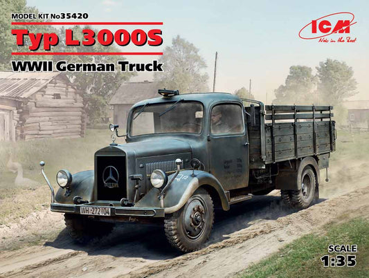 ICM 35420 Typ L3000S WWII German Truck 1:35 Military Vehicle Model Kit