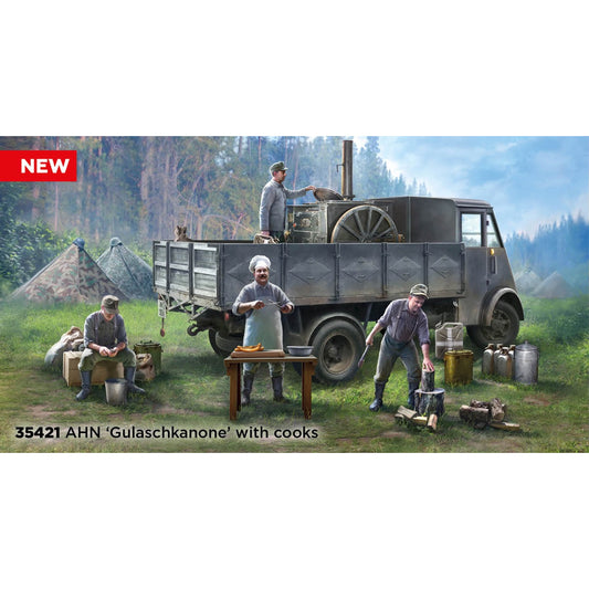 ICM 35421 AHN Gulaschkanone w/Cooks 1:35 Model Kit