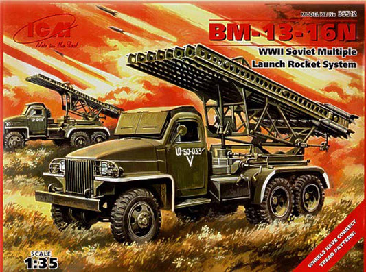 ICM 35512 Soviet BM-13-16N Rocket Launcher 1:35 Military Vehicle Model Kit