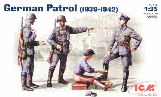 ICM 35561 German (WWII) Patrol (1939-42) set of 4 figures 1:35 Figure Model Kit