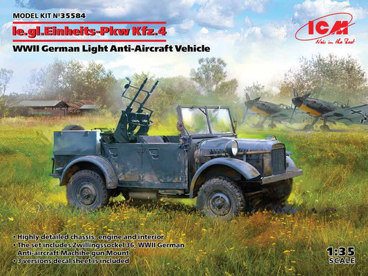 ICM 35584 le.gl. Einheitz-Pkw Kfz.4 1:35 Military Vehicle Model Kit