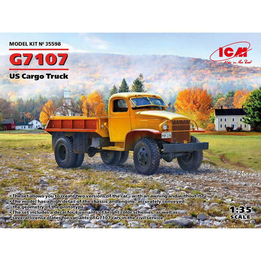 ICM 35598 G7107 US Military Cargo Truck 1:35 Plastic Model Kit
