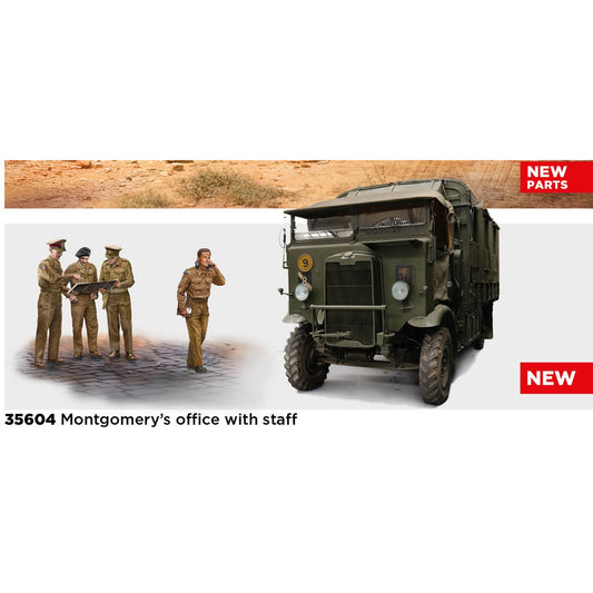 ICM 35604 Sir Bernard Montgomery's Leyland Retriever Office 1:35 Model Kit