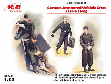 ICM 35614 German Armoured Vehicle Crew 1:35 Figure Model Kit