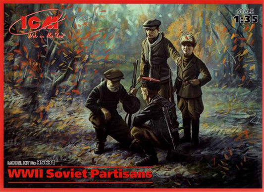 ICM 35631 WWII Soviet Partisans (4 figures) 1:35 Figure Model Kit