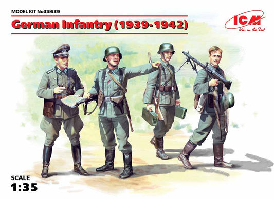 ICM 35639 German Infantry 1939-1941 (4 figures) 1:35 Model Kit Figure