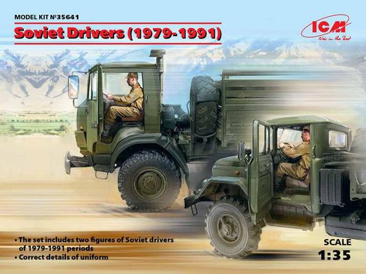 ICM 35641 Soviet Drivers (1979-1991) (2 figures) 1:35 Figure Model Kit