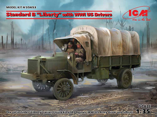 ICM 35653 Standard B Liberty Truck 1:35 Military Vehicle Model Kit