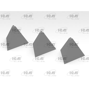 ICM 35746 Dragons Teeth Anti-Tank Obstacles 1:35 Model Kit