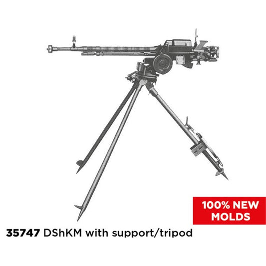 ICM 35747 DShKM w/Support Tripod 1:35 Model Kit