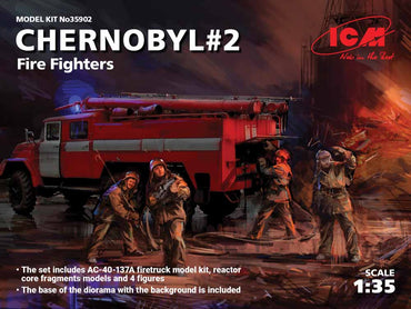 ICM 35902 Chernobyl#2. Fire Fighters 1:35 Military Vehicle Model Kit