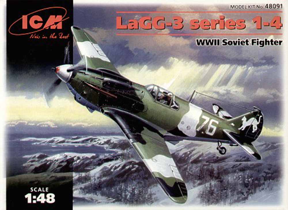 ICM 48091 Lavochkin LaGG-3 Series 1-4 1:48 Aircraft Model Kit
