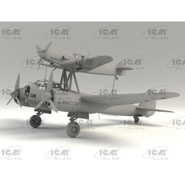 ICM 48101 Mistel S1 Training Aircraft Bf 109F-4 & Ju88A-4 1:48 Plastic Model Kit