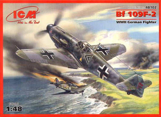 ICM 48102 Messerschmitt Bf-109F-2 1:48 Aircraft Model Kit