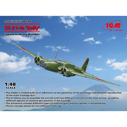 ICM 48196 Ki-21-Ia 'Sally' Japanese Heavy Bomber 1:48 Model Kit