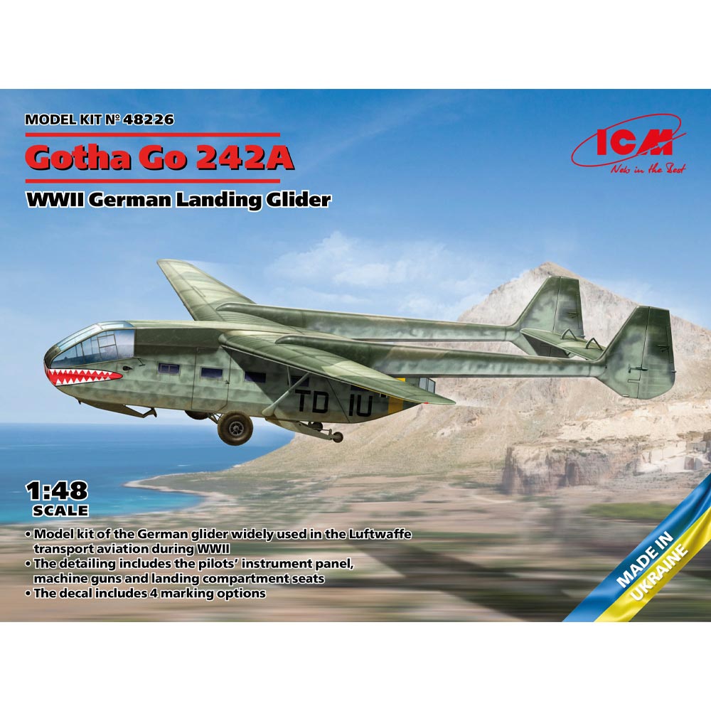 ICM 48226 Gotha Go 242A WWII German Landing Glider 1:48 Model Kit