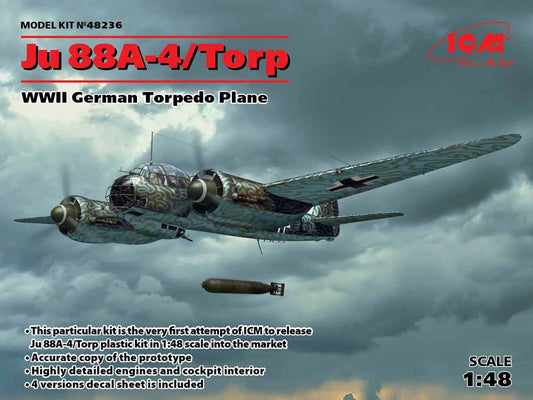 ICM 48236 Junkers Ju-88A-4 Torp/A-17 WWII German Plane 1:48 Aircraft Model Kit