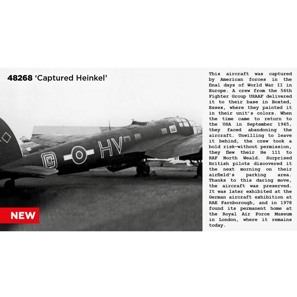 ICM 48268 Heinkel He-111 Captured 1:48 Model Kit