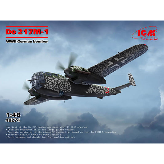ICM 48274 Dornier Do 217M-1 WWII German Bomber 1:48 Model Kit